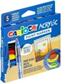 Markery akrylowe z pędzelkiem 5 kolorów CARIOCA - tantis.pl