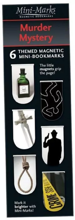 Zakładki magnetyczne Murder Mystery 6 sztuk - tantis.pl