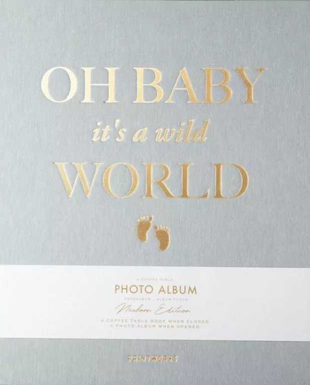 Fotoalbum. Baby It's a Wild World. Szary - tantis.pl