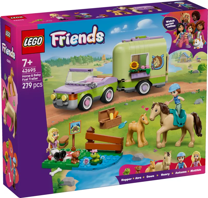 LEGO® Friends. Przyczepa z koniem 42695 - tantis.pl
