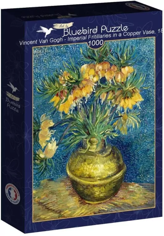 Puzzle 1000 Kwiaty w miedzianym wazonie, Vincent - tantis.pl