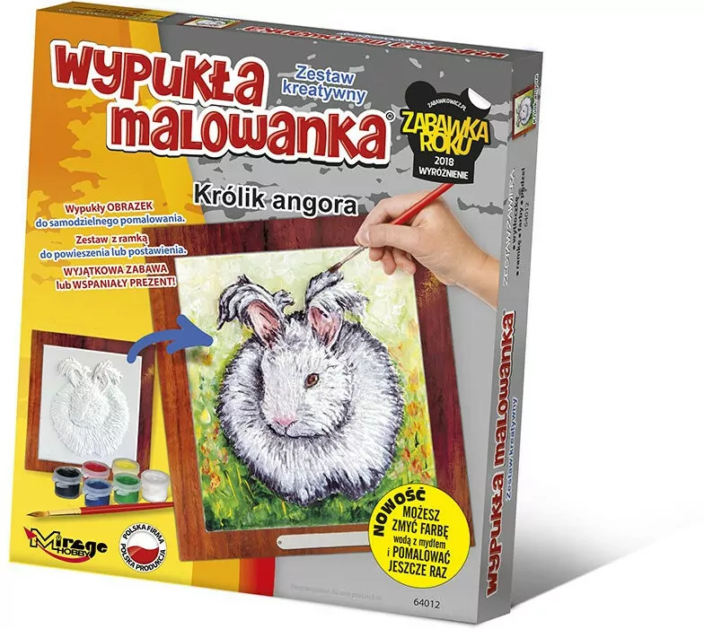 Mirage. Wypukła malowanka. Futrzak Królik angora - tantis.pl