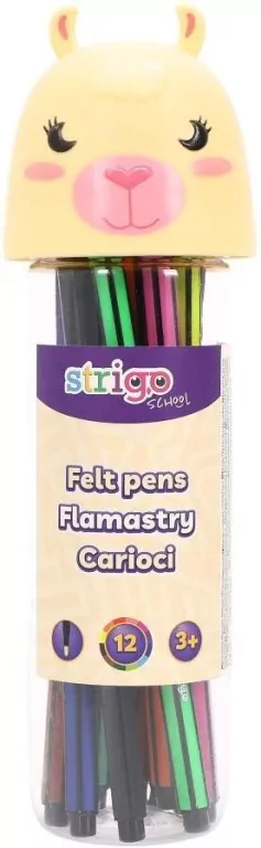 Flamastry Lama 12szt - tantis.pl