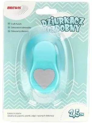 Dziurkacz ozdobny. Serce 2,5cm, mix - tantis.pl