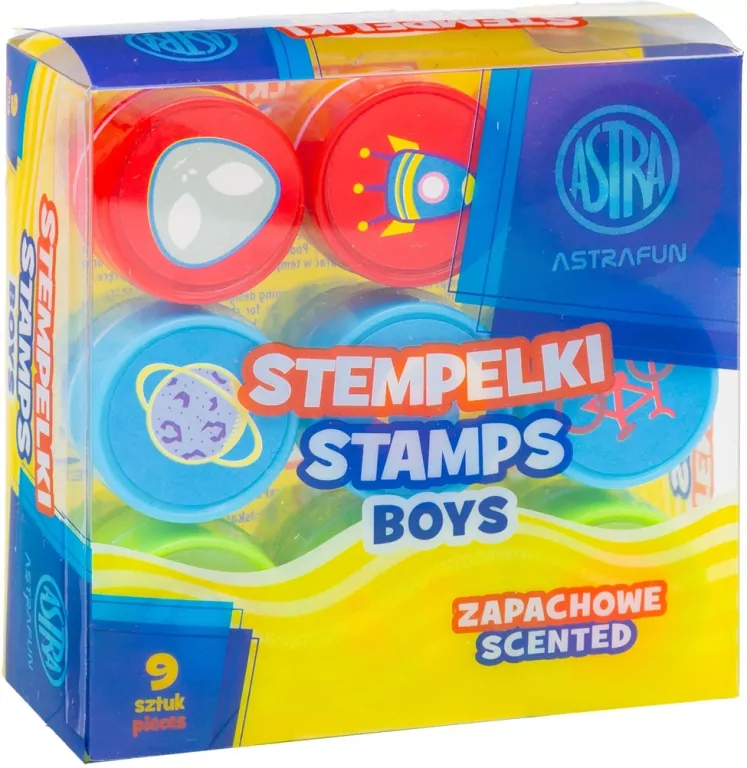 Stempelki zapachowe ASTRAFUN BOYS – 9 szt. - tantis.pl