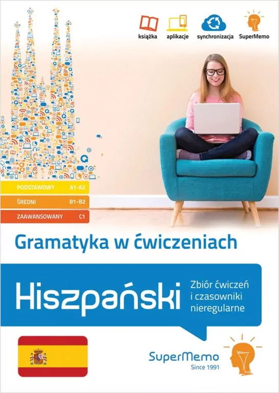 Gramatyka w ćwiczeniach. Hiszpański. Zbiór ćwiczeń i czasowniki nieregularne - tantis.pl