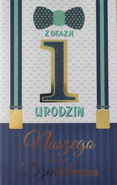 Karnet. Roczek chłopiec - tantis.pl