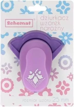 Dziurkacz ozdobny narożny 25mm liście MIX - tantis.pl