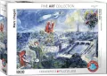 Puzzle 1000 Widok na Paryż, Marc Chagall - tantis.pl