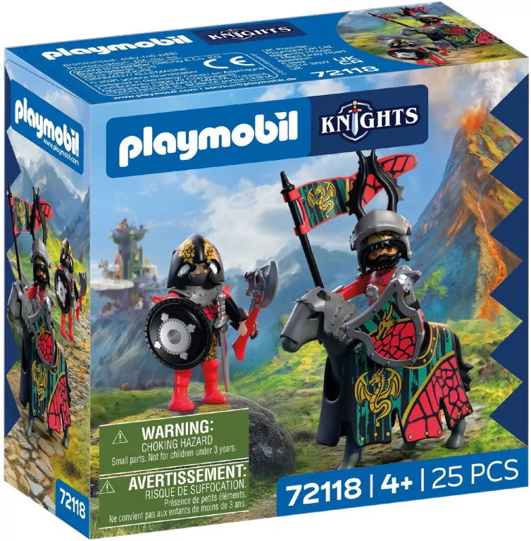 Playmobil Przywódca rycerzy herbu Smok 72118 - tantis.pl