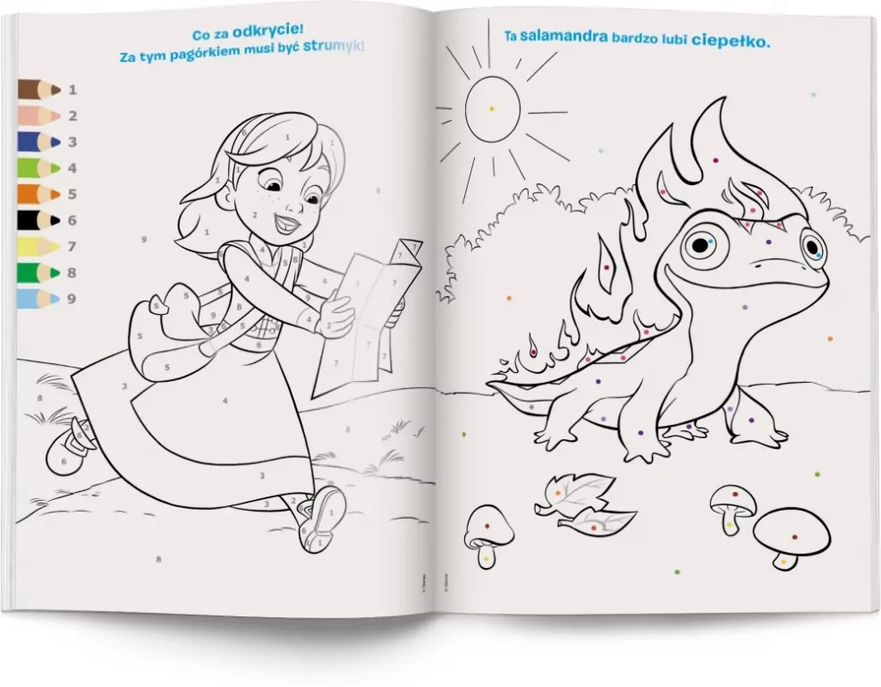 Kraina lodu. Kolorowanka według kodu - tantis.pl