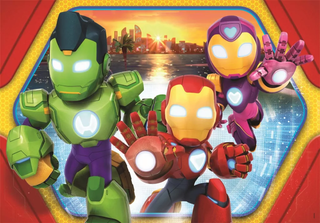 Puzzle 24 Maxi Super Kolor Iron Man And His Awesom - tantis.pl