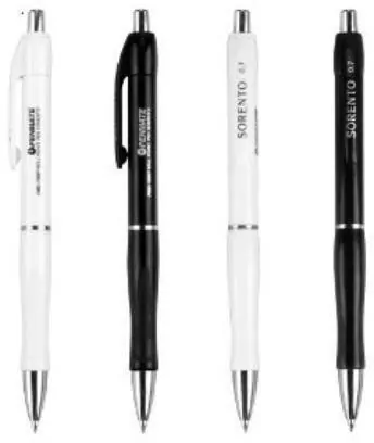 Długopis Sorento Black&White niebieski - tantis.pl