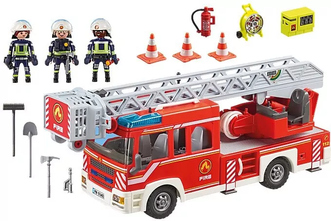 Samochód strażacki z drabiną. City Action 9463 - tantis.pl