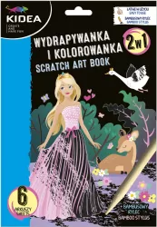 Wydrapywanka i kolorowanka 2w1. Księżniczki