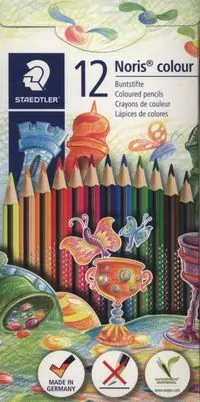 Kredki trójkątne, 12 kolorów. Noris Colour - tantis.pl