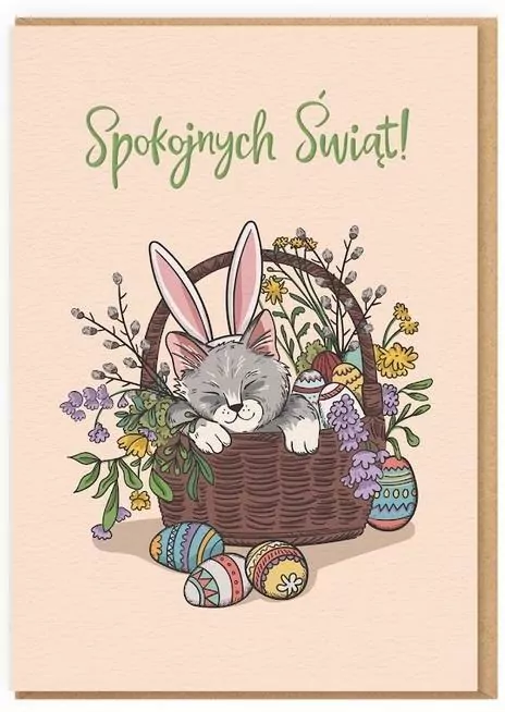 Karnet Wielkanoc - Spokojnych Świąt! - tantis.pl