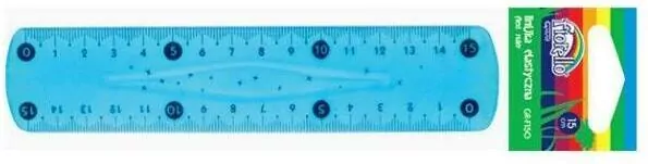 Linijka plastikowa elastyczna 15cm FIORELLO - tantis.pl