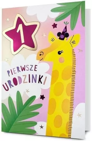 Karnet B6 Urodziny Roczek - tantis.pl