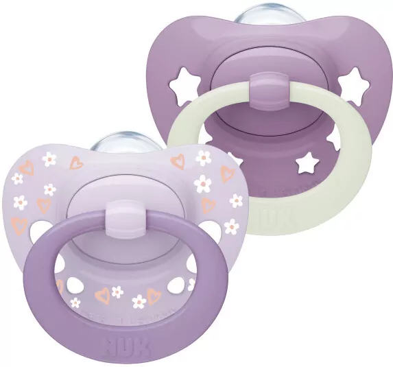 NUK. First Choice. Smoczek. 6-18 miesięcy. Fioletowy. 2 sztuki - tantis.pl