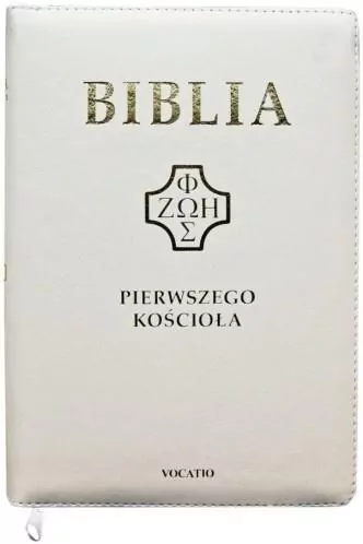 Biblia pierwszego Kościoła z paginat. suwak biała - tantis.pl
