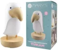 Lampka nocna LED i bluetooth speaker. Tukan biały - tantis.pl