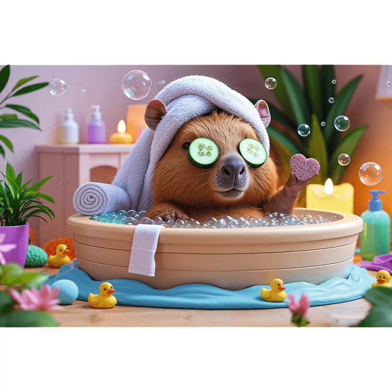 Puzzle 160 Kapibara w SPA Rodzina Treflików TREFL - tantis.pl