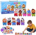 Puzzle edukacyjne alfabet pociąg ze zwierzątkami - tantis.pl