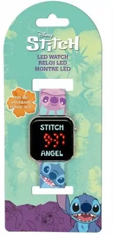 Zegarek LED z kalendarzem Stitch LAS4197 - tantis.pl