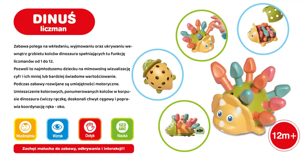 Dinozaur. Liczmany - tantis.pl