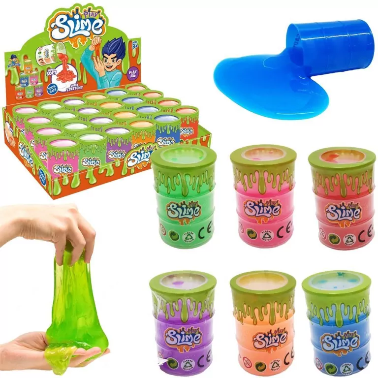 Masa magiczna slime 80g beczka MIX - tantis.pl