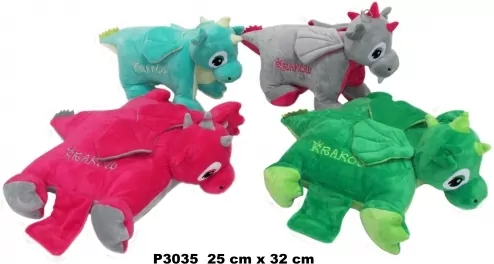 Poduszka smok 25x32cm MIX - tantis.pl