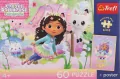 Puzzle 60 Koci Domek Gabi + plakat TREFL - tantis.pl