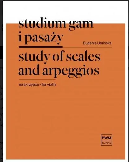 Studium gam i pasaży na skrzypce - tantis.pl