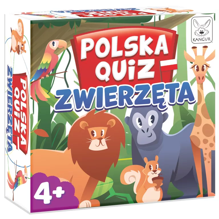 Kangur. Polska Quiz. Zwierzęta 4+ - tantis.pl