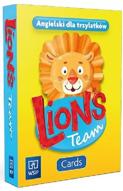 Lion's Team. Cards. Angielski dla trzylatków - tantis.pl