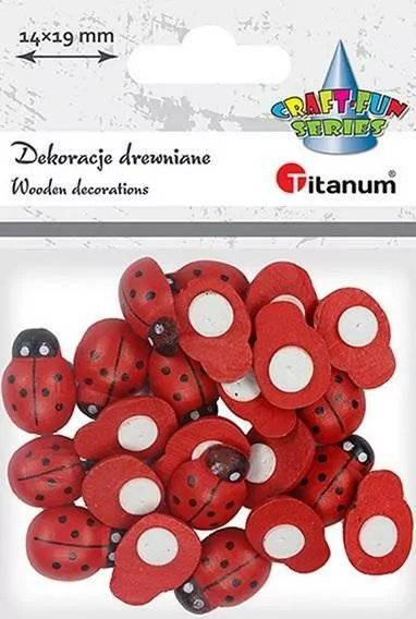 Dekoracje samoprzylepne 3D biedronki 14x19mm - tantis.pl