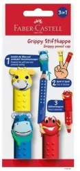 Nakładki na kredki zwierzątka 3szt FABER CASTELL