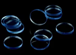 Znaczniki akryl nieb. fluo okrągłe 22x3mm