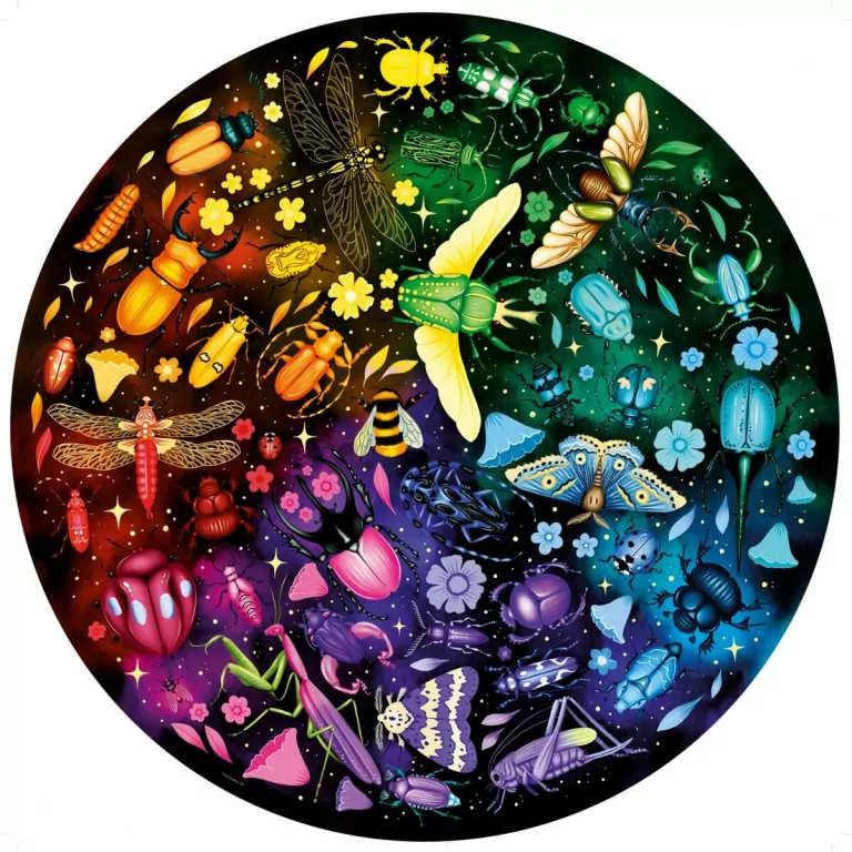 Puzzle 2D 500 Paleta kolorów. Insekty - tantis.pl