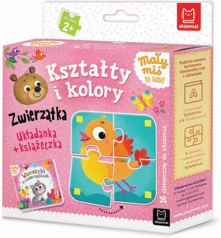 Mały miś to lubi! Kształty i kolory. Zwierzątka - tantis.pl
