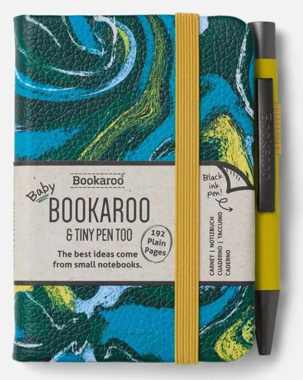 Bookaroo Notatnik A7 z długopisem - marmur - tantis.pl