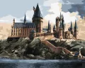 Malowanie po numerach -Hogwart za dnia 40x50cm - tantis.pl