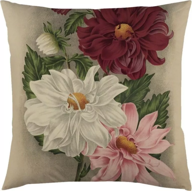 Poszewka na poduszkę 50x50cm - Dalia fioletowa - tantis.pl