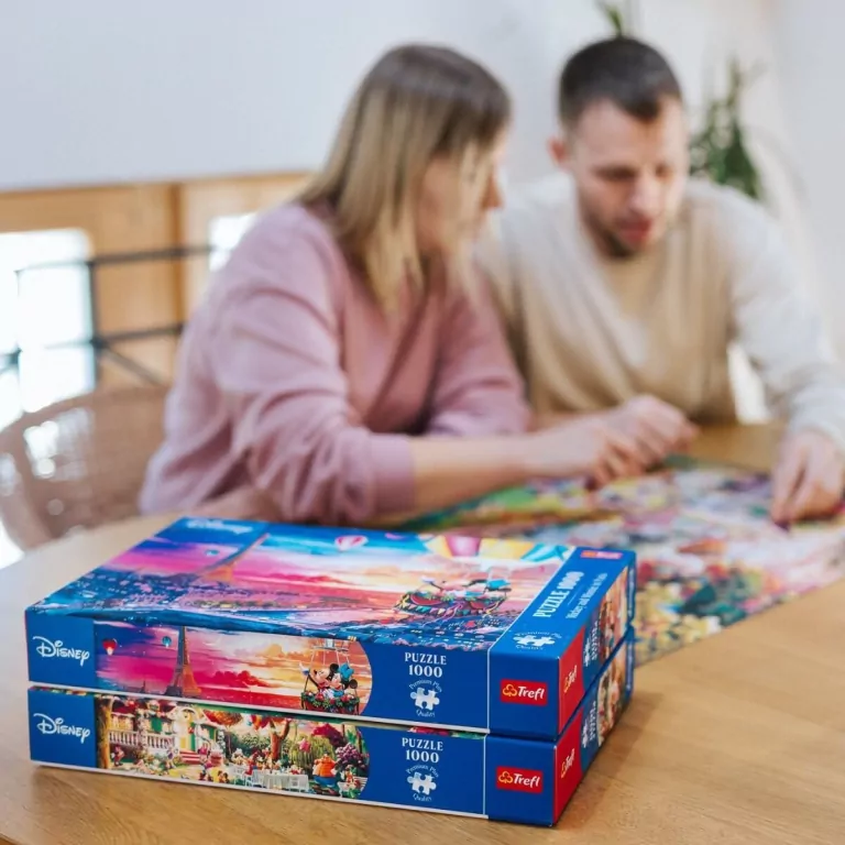 Mickey i Minnie w Paryżu. Puzzle 1000. Trefl - tantis.pl
