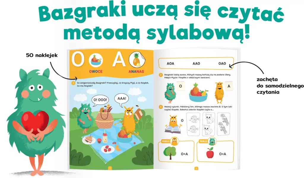 Kapitan Nauka Bazgraki czytają sylabami Elementarz - tantis.pl