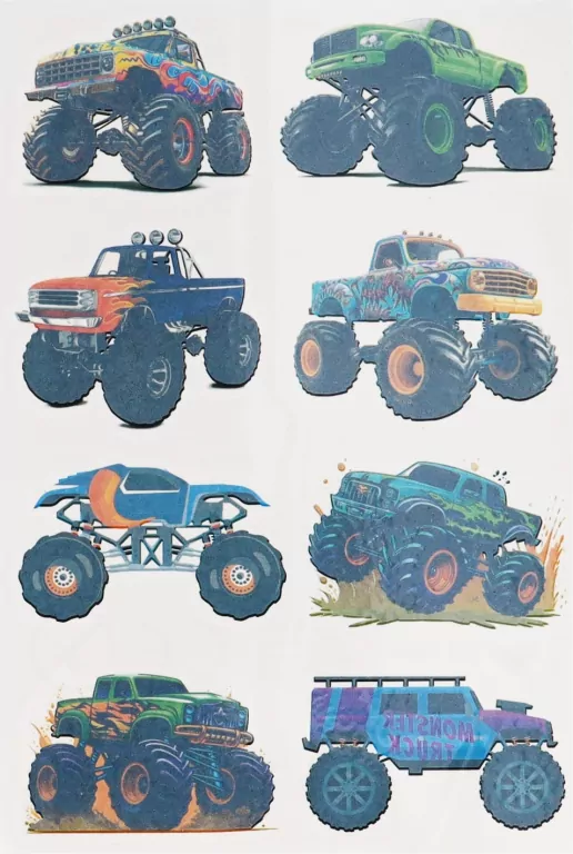 Tatuaż Monster Truck 10x19cm - tantis.pl