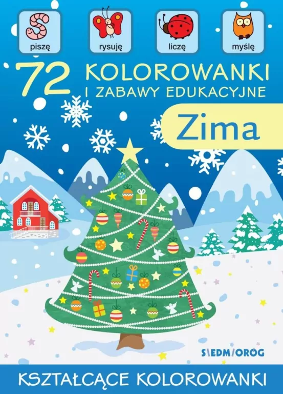 Zima. 72 kolorowanki i zabawy edukacyjne - tantis.pl