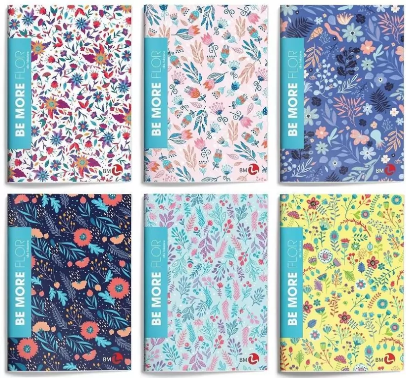 Zeszyt Be More FlorA4/48K kratka. 10 sztuk - tantis.pl