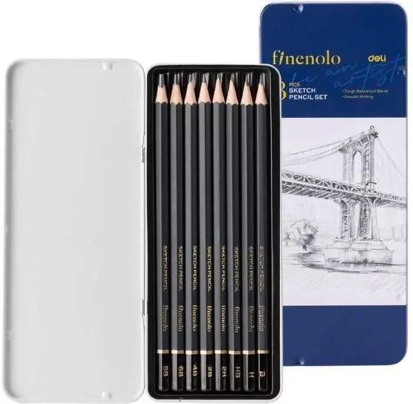 Ołówki do szkicowania Finenolo DELI - tantis.pl